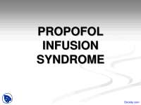 Propofol Infusion Part 1 - Anesthesia - Lecture Slides