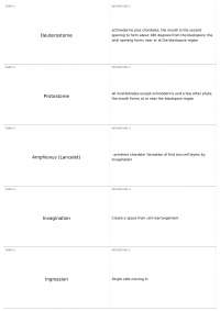 Study Guide 9 Terms | ZOL 320 - Developmental Biology