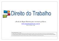 Mapa Mental Direito do Trabalho