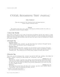 CNXML Rendering Test: A Module for Testing CNXML Tags and Attributes