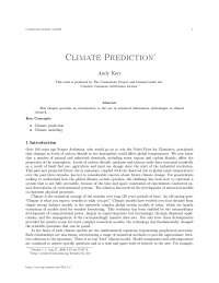Understanding Climate Prediction and Modeling: Approaches and Challenges