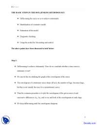 Basic Steps in the Box Jenkins - Econometric Modeling - Lecture Notes