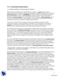 El Estado Constitucional - Apuntes - Derecho Constitucional - Docsity