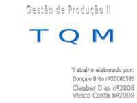 Gestão da qualidade total (TQM)
