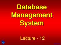 Data Flow Diagram - Database Management - Lecture Slides