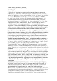 As ideias de beccaria não se aplicam em nosso estado democrático de direito