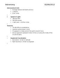 Introduction to Survey of Astronomy - Study Guide | AST 114