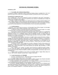 Prensa en España Moderna: Guerras de Sucesión a Guerra Civil (1502-1833) - Prof. Ruiz Acos