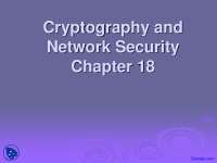 Intruders, Honeypots - Network Security and Cryptography - Lecture Slides