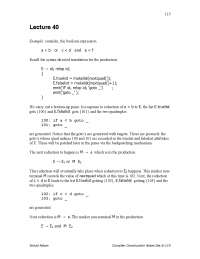 Boolean Expression - Compiler Construction - Lecture Notes
