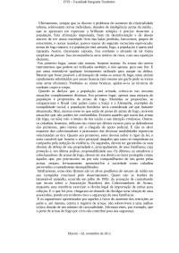 Aviso contra a Simplista Causalidade entre Criminalidade e Armas de Fogo