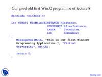 Dialog Resource Definition Statement - Window Programming - Lecture ...
