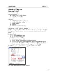 Virtual Memory Basic Concept - Introduction to Operating System ...