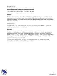 Medida de niveles sonoros con un sonómetro - Pràcticas - Fundamentos físicos de la Arquitectura
