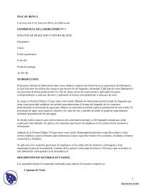Hormigones -Práctica - Fundamentos físicos en la arquitectura - Arquitectura