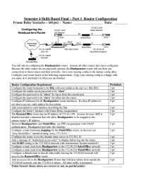 Headquarters Router - Computer Network - Exam Guide