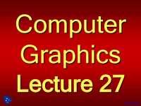 Point Clipping - Computer Graphics - Lecture Slides