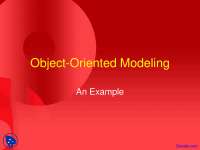 Identify Classes - Object Oriented Programming - Lecture Slides - Docsity