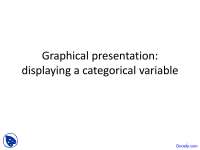 Bar Chart, Pie Chart - Statistical Package for Social Sciences - Lecture Slides