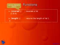 LISP Functions and Control Structures