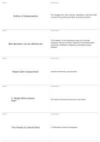 Political Sociology Exam 3. Ch: 7,8,11 | SOC 331 - Political Sociology