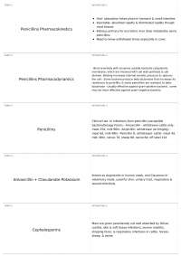 Pharmacokinetics and Pharmacodynamics of Antibiotics and Disinfectants
