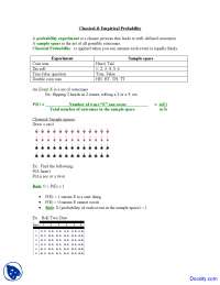 Probability and Counting - Introduction to Statistics - Lecture notes