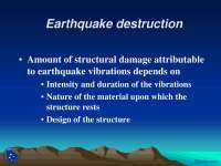 Earthquake Destruction - Dynamic Earth - Lecture Slides | Slides ...