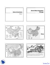 Asian Americans History - Ethnic Movements in the US - Lecture Slides