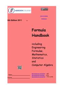 Formula Handbook