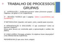 trabalho de processos grupais