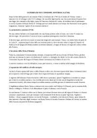 La guerra di successione austriaca Appunti di Storia Docsity