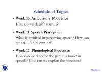 Articulatory Phonetics - Introduction to Linguistics - Lecture Slides