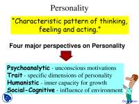 Personality - Introduction to Psychology - Lecture Slides | Slides ...