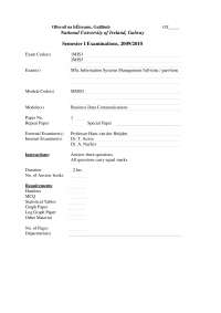 Computer Networks - Business Data Communications - Exam - Docsity
