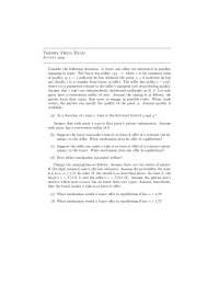 Game Theory Exam: Nash Equilibria and Bargaining Problems