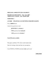 Financial Analysis of Morrisons plc & Financial Statements for Rhys Ltd and June Ltd