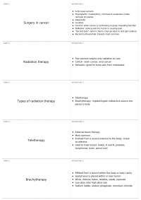 Care of pt with cancer | ASN 290 - Independent Study