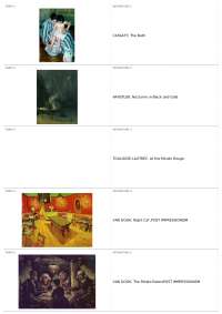 Post-Impressionist Art: A Term-by-Term Exploration