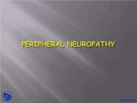 Peripheral Neuropathy - Introduction to Neurology - Lecture Slides