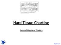 Hard Tissue Charting - Operative Dentistry - Lecture Slides