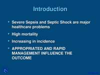 Introduction to Severe Sepsis, Septic Shock - Introduction to General Medicine - Lecture Slides