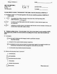 Midterm Exam 3 with Answer Key - Principles of Biology II | BSCI 106 ...