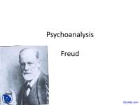 Psychoanalysis - Personality Theory - Lecture Slides