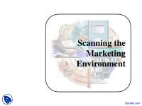 Scanning the Marketing Environment - Competition Law - Lecture Slides
