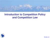 Competition Policy and Competition Law - Competition Law - Lecture Slides