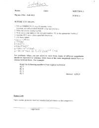 Solved Problems on Foundation of Physics I - Exam 3 | PHYS 2306 - Docsity