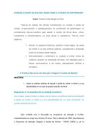 Atenção à saúde da mulher