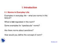 Norms In Everyday Life Political Science Lecture Slides Docsity