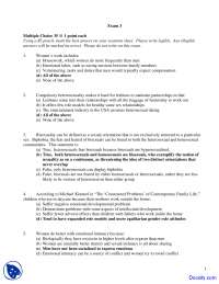 Emotional Labor - Introduction to Women Studies - Exam